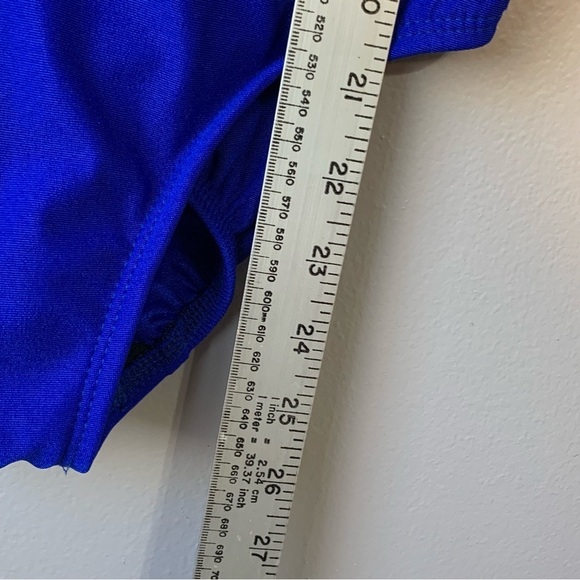 Longitude‎ blue mesh bodice one piece swimsuit. Size S - Picture 10 of 11
